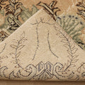 Vintage Isparta Turkish Area Rug 7x10 ft — Beige & Brown Floral