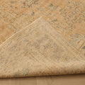 Vintage Manisa Turkish Area Rug 5x8 ft — Orange & Green Floral