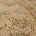 Vintage Manisa Turkish Area Rug 5x8 ft — Orange & Green Floral