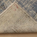 Vintage Isparta Turkish Area Rug 6x10 ft — Blue & Gray Overdyed