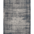 Vintage Isparta Turkish Area Rug 6x10 ft — Blue & Gray Overdyed