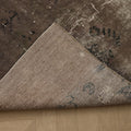 Vintage Isparta Turkish Runner Rug 2x9 ft — Brown & Gray Distressed