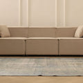 Vintage Manisa Turkish Area Rug 5x8 ft — Gray & Blue Distressed