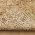 Vintage Isparta Turkish Area Rug 5x9 ft — Beige & Brown Floral (No. 37136)