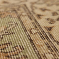 Vintage Isparta Turkish Area Rug 5x9 ft — Beige & Brown Floral (No. 37136)