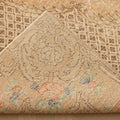Vintage Isparta Turkish Area Rug 7x10 ft — Beige & Brown Floral