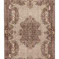 Vintage Isparta Turkish Area Rug 6x10 ft — Beige & Brown Floral
