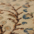 Vintage Isparta Turkish Area Rug 5x8 ft — Beige & Brown Floral (No. 37145)