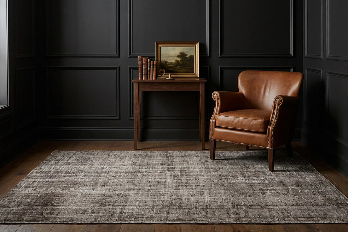 Turkish Area Rug in a styled room