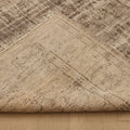 Vintage Manisa Turkish Area Rug 5x8 ft — Gray & Brown Distressed