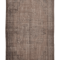 Vintage Isparta Turkish Area Rug 6x10 ft — Brown & Gray Floral