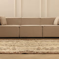 Vintage Isparta Turkish Area Rug 5x9 ft — Beige & Brown Floral (No. 37165)
