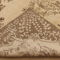 Vintage Isparta Turkish Area Rug 5x9 ft — Beige & Brown Floral (No. 37165)