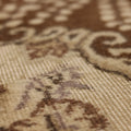 Vintage Isparta Turkish Area Rug 5x9 ft — Beige & Brown Floral (No. 37165)