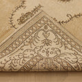 Vintage Isparta Turkish Area Rug 5x9 ft — Beige & Brown Geometric