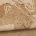 Vintage Malatya Turkish Runner Rug 2x11 ft — White & Brown Geometric (No. 37539)