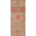 Vintage Malatya Turkish Runner Rug 3x11 ft — Beige & Beige Geometric