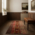 Patchwork Runner Rug in a styled room