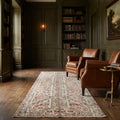 Patchwork Runner Rug in a styled room