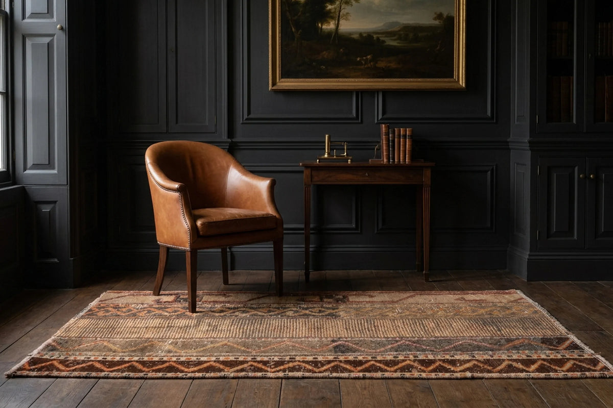 Patchwork Doormat Rug in a styled room