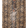 Vintage Turkish Doormat 2x3 ft — Beige & Brown Patchwork