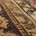 Vintage Turkish Doormat 2x3 ft — Beige & Brown Patchwork