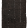 Vintage Manisa Turkish Area Rug 5x8 ft — Brown Stripped