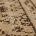 Vintage Manisa Turkish Area Rug 5x8 ft — Beige & Brown Geometric