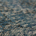 Vintage Isparta Turkish Area Rug 5x8 ft — Blue & Orange Overdyed