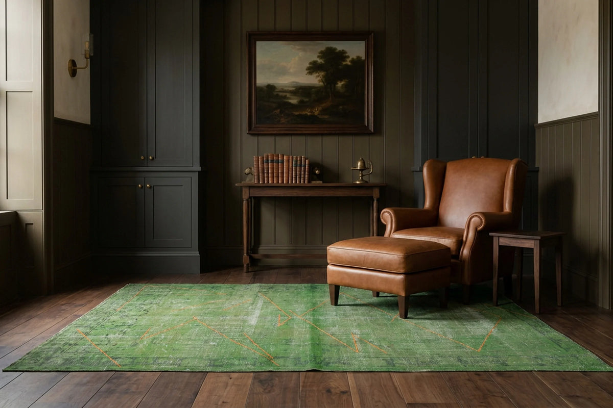 Turkish Area Rug in a styled room