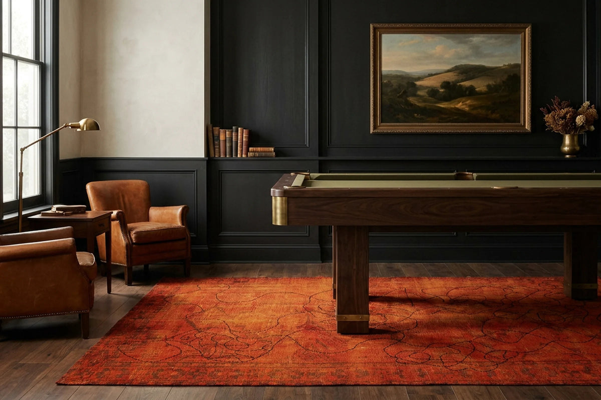 Turkish Area Rug in a styled room