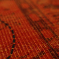 Vintage Manisa Turkish Area Rug 5x8 ft — Orange & Red Overdyed