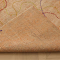 Vintage Manisa Turkish Area Rug 5x8 ft — Orange & Beige Distressed