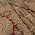 Vintage Manisa Turkish Area Rug 5x8 ft — Beige & Brown Distressed