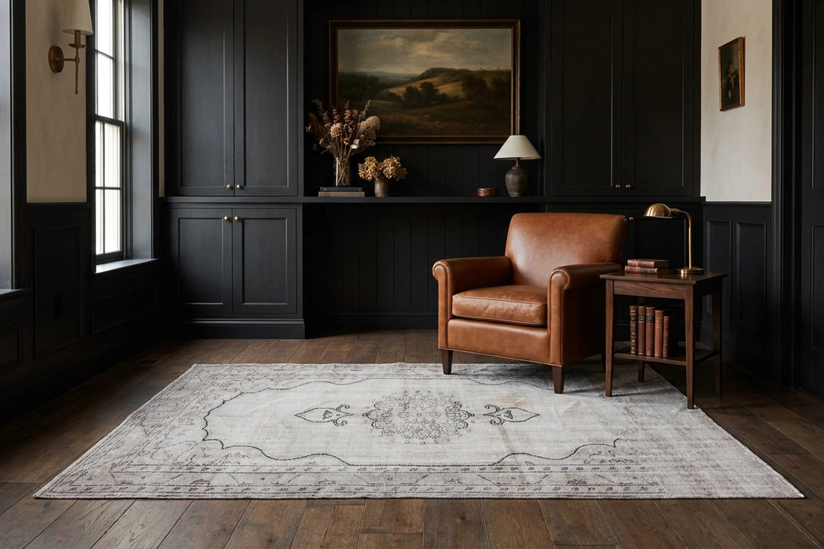 Turkish Area Rug in a styled room