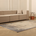 Vintage Manisa Turkish Area Rug 5x8 ft — Beige & Gray Distressed (No. 38277)