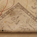 Vintage Isparta Turkish Area Rug 5x10 ft — Beige & Brown Floral