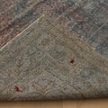 Vintage Isparta Turkish Area Rug 6x9 ft — Blue & Gray Floral