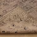 Vintage Isparta Turkish Area Rug 5x9 ft — Gray & Brown Floral