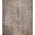 Vintage Manisa Turkish Area Rug 6x9 ft — Beige & Brown minimalist
