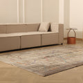 Vintage Manisa Turkish Area Rug 6x9 ft — Beige & Brown minimalist
