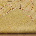 Vintage Manisa Turkish Area Rug 5x7 ft — Yellow & Beige Distressed