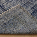 Vintage Manisa Turkish Area Rug 6x9 ft — Blue & Gray Overdyed