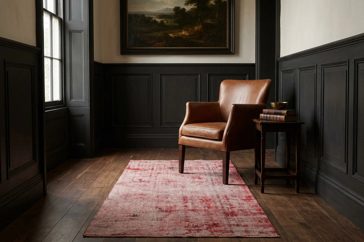 Turkish Runner Rug in a styled room