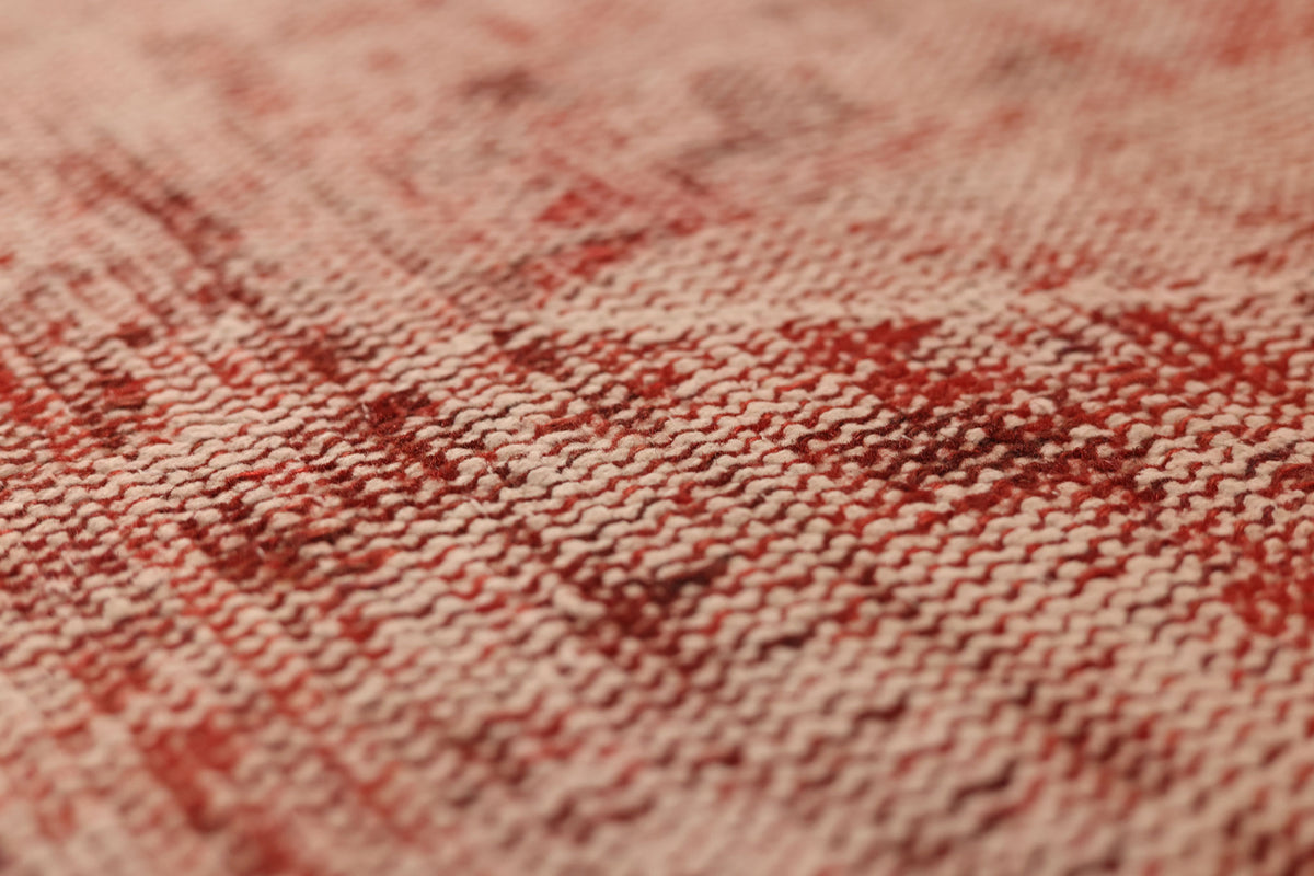Vintage Manisa Turkish Runner Rug 2x5 ft — Red & Pink Distressed