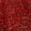 Vintage Isparta Turkish Area Rug 6x9 ft — Red Overdyed (No. 38348)