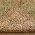 Vintage Isparta Turkish Area Rug 5x8 ft — Green & Beige Floral (No. 38351)