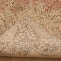 Vintage Isparta Turkish Area Rug 7x10 ft — Red & Beige Floral