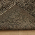 Vintage Isparta Turkish Area Rug 5x8 ft — Gray Overdyed