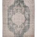 Vintage Manisa Turkish Area Rug 6x8 ft — Gray & Beige Distressed (No. 38585)
